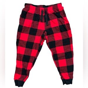 Old Navy Red and Black Plaid Pajama Pants